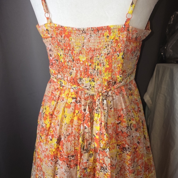 Jessica Simpson Size 10 Floral Sundress Midi Cottagecore Feminine EUC - Picture 5 of 12